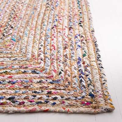 Cape Cod Beige and Multicolor Handwoven Cotton Area Rug