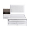 Twin-Size Metal Platform Bed with Dual-Level Storage Shelves and Wooden Storage Cabinet - 3 of 4