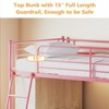 Karl Home Junior Metal Twin Loft Bed with Guard Rails and Stairs - 4 of 4