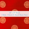 Wrapables Longevity Satin Brocade Decorative Paper (Set of 3, Total 6 Sheets) - 2 of 4