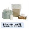 Stout by Envision Controlled Life-Cycle Plastic Trash Bags, 13 gal, 0.7 mil, 24" x 30", White, 120/Box - 2 of 4