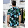 Clearlove Men's Hawaiian Shirt Short Sleeves Printed Button Down Summer Beach Dress Shirts - 3 of 4