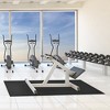 Costway 60''x26'' Treadmill Mat Large Floor Protector Exercise Fitness Gym Equipment Mat - 4 of 4