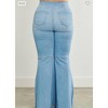 Women's Ripped Bell Bottoms - Vibrant Miu - 4 of 4