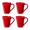 Certified International (Set of 4) 18oz Berry Red Christmas  Mugs - 2 of 4