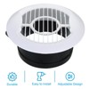 Unique Bargains ABS Plastic Adjustable Round with Screen Bathroom Office Air Vent Cover - 3 of 4