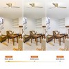 Parrot Uncle 52 Inch Gold Modern Flush Mount Smart Ceiling Fan with Lights and Remote, Works with Alexa and Google Home - 4 of 4