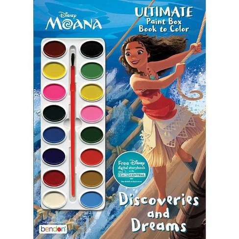 Disney Moana Movie - 5 Panels Paint By Number - Panel paint by numbers