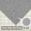 Checkered Easy Jute, Super Soft Rug for Bedroom, Soft Shaggy Plush for Bedroom Dining Room Non-Slip Stain Resistant Under Table Rug - 4 of 4