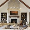 CityFurn 15-Light 59" Modern Large Wagon Wheel Chandelier for Dining Room - 4 of 4