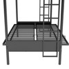 NicBex Twin over Full Bunk Bed Convertible Design Metal Frame Bed Frame with Ladder and Guardrails, No Box Spring Required, Black - 4 of 4
