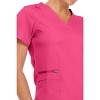 MediChic Women's Ruth 3-Pocket Multi Stitch V-Neck Scrub Top - 4 of 4