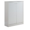 Vynxaria Modern Shoe/Storage Cabinet with Two Doors and Five Shelves - White - 3 of 4