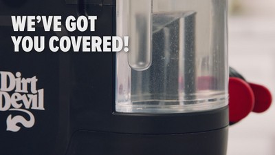 Compact Black and Red Bagless Spot Cleaner for Pets