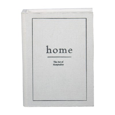 Faux Book 8x6" Lidded Decorative Wood Storage Box - Foreside Home & Garden