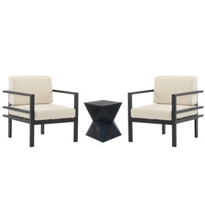 Christopher Knight Home Nimbus 3 Pieces Modern Outdoor Aluminum Frame Seating Set - 1 of 4
