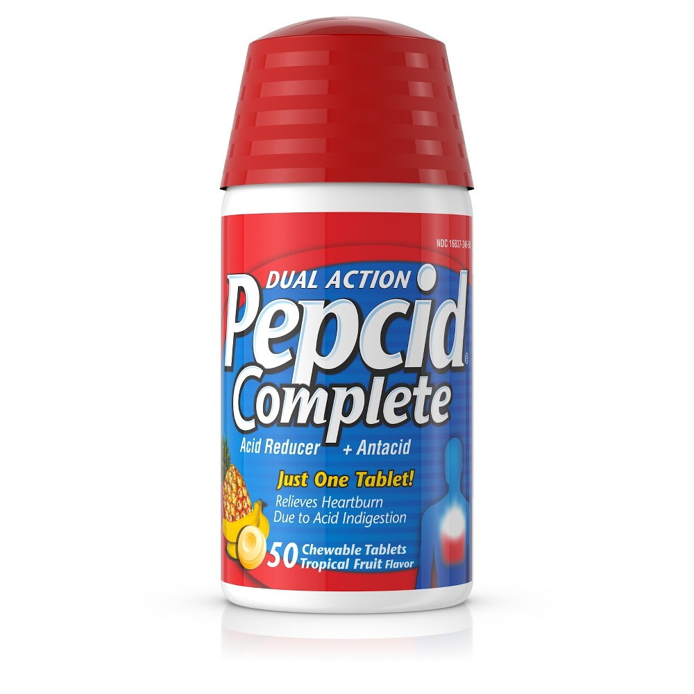 UPC 716837246503 product image for Pepcid Complete Tablets Tropical - 50ct | upcitemdb.com