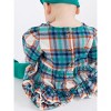 RuffleButts Baby Girls Woven Long Sleeve Bubble Romper - 4 of 4