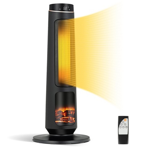 BLACK+DECKER Infrared Quartz Tower Manual Control Indoor HeaterBlack