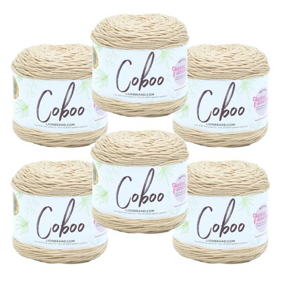 6pk Coboo Yarn Beige - Lion Brand Yarn