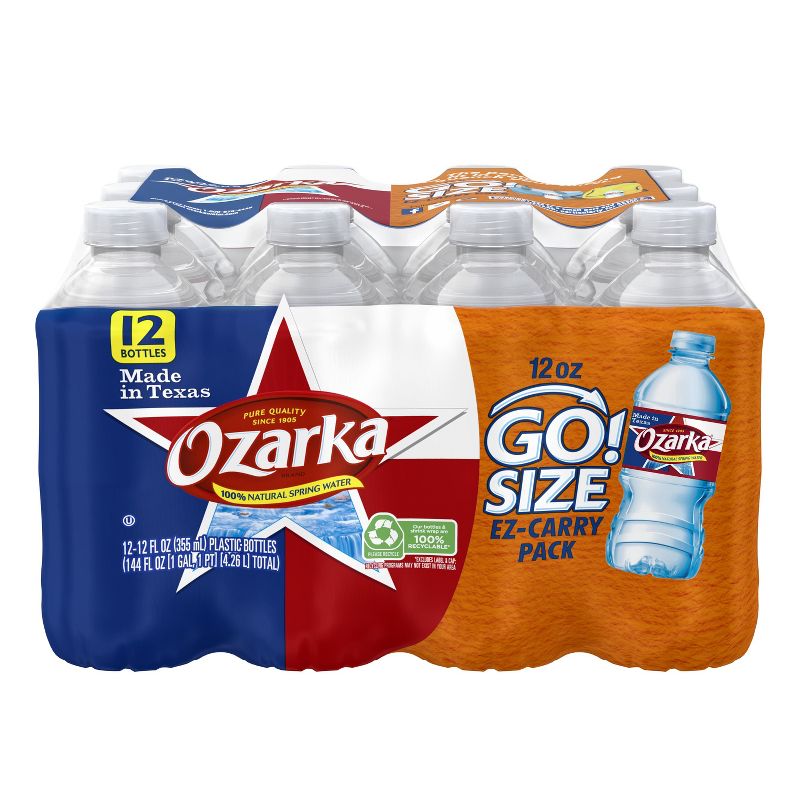 Ozarka Brand 100% Natural Spring Water - 12pk/12 fl oz Bottles, 6 of 9