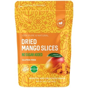 Herbaila Dried Mango Slices – No Sugar Added, All-Natural & Non-GMO, Unsweetened Dry Mango from Africa – 1lb Bag (16 oz) - 1 of 4