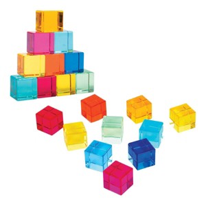 Learning Advantage Translucent Sensory Gem Cubes - 20 Pieces - 1 of 4