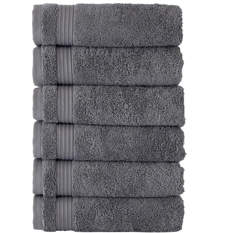 Classic Turkish Towels Amadeus 6 Piece Hand Towel Set - 16x27, Gray, 3 of 7