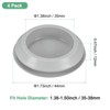 Unique Bargains Rubber Corrosion-Resistant Silicone Snap-in Locking Hole Plugs Gray - 3 of 4