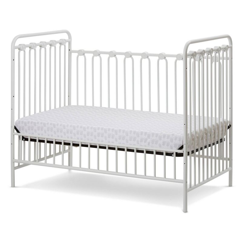 L.A. Baby Napa 3-in-1 Convertible Full Sized Metal Crib - Alabaster White, 5 of 6