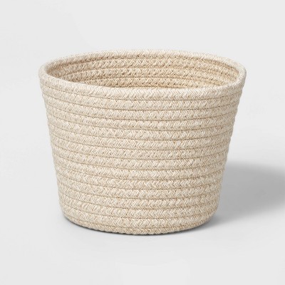 Decorative Coiled Rope Basket Cobblestone - Brightroom™