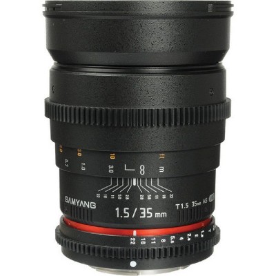 Samyang Cine SYCV35-NEX 35mm T1.5 Aspherical Wide Angle Cine Lens for Sony NEX VDSLR