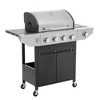 Cesicia Grill 4 Burner Barbecue Grill, Stainless Steel Gas Grill with Side Burner, Garden Barbecue Grill - 2 of 4