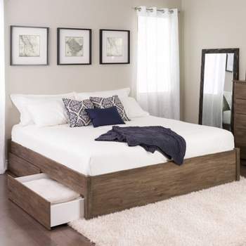 Select 4 - Post Platform Bed with 4 Drawers - Prepac
