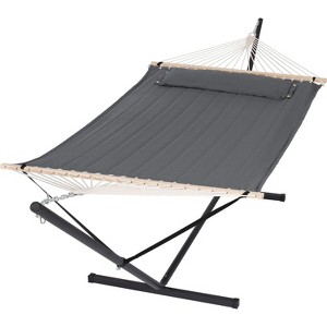 COZONY 2 Person Hammock with Stand, Heavy Duty 475 LBS Capacity Portable with Carrying Bag Soft Pillow - 1 of 4