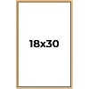 PosterPalooza | Classic Modern Gold Picture Frame - UV Acrylic, Foam Board Backing, Hanging Hardware - 2 of 4