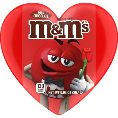 M&M's Valentine's Milk Chocolate Heart Fun Size - 0.93oz
