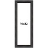 PosterPalooza | Panoramic Traditional Black Picture Frame - UV Acrylic, Foam Board Backing, Hanging Hardware - 2 of 4