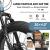 VASIP 20 Inch Fat Tire Bike 7 Speed Mountain Bike, Dual Disc Brakes,Carbon Steel Frame, Front Suspension, City Commuter City Bike for Adult - 4 of 4