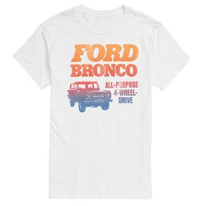 Men's - Ford - Bronco 4-Wheel-Drive Rainbow Gradient Short Sleeve Graphic T-Shirt - 1 of 4
