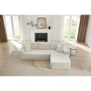 103''Modular Corduroy L-Shaped Sectional Sofa with Deep Seat, No Assembly Required - 2 of 4
