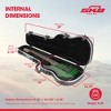 SKB Cases Standard Electric Guitar Shaped Case with TSA Recognized Locking Latch, Molded-In Bumper Protection and Fully Plush Lined Interior - 3 of 4