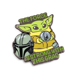SalesOne LLC Star Wars: The Mandalorian Grogu "The Force Is Strong With This Grad" Enamel Pin - 1 of 4