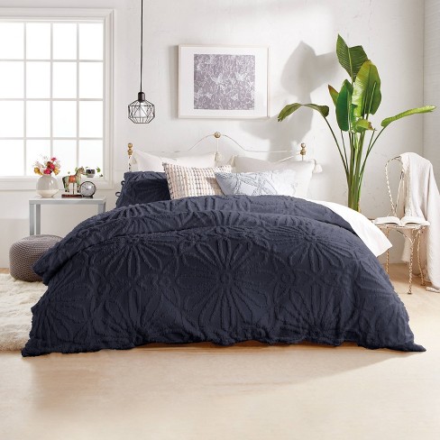 Peri Home 3pc King Chenille Medallion Comforter Set Indigo Cotton Material Includes 2 Shams Machine Washable Target