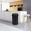 17 Gallon/65 Liter Trash Can, Fingerprint-Proof Stainless Steel Garbage Can - 4 of 4