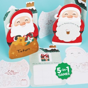 Big Dot of Happiness Jolly Santa Claus Activity Books, Christmas Games for Kids, Activity Coloring Book, Word Search, Santa Maze, 5-in-1 Christmas - 1 of 4