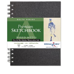 Stillman & Birn Delta Series - Wirebound Sketchbook - Portrait 6 x 8 - 270gsm Ivory Paper - 1 of 2