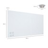 ECR4Kids MessageStor Magnetic Dry-Erase Glass Board with Magnets, 18in x 36in - 2 of 4