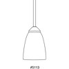 Progress Lighting Gather 1-Light Mini-Pendant, Brushed Nickel, Etched Glass Shade - 3 of 3