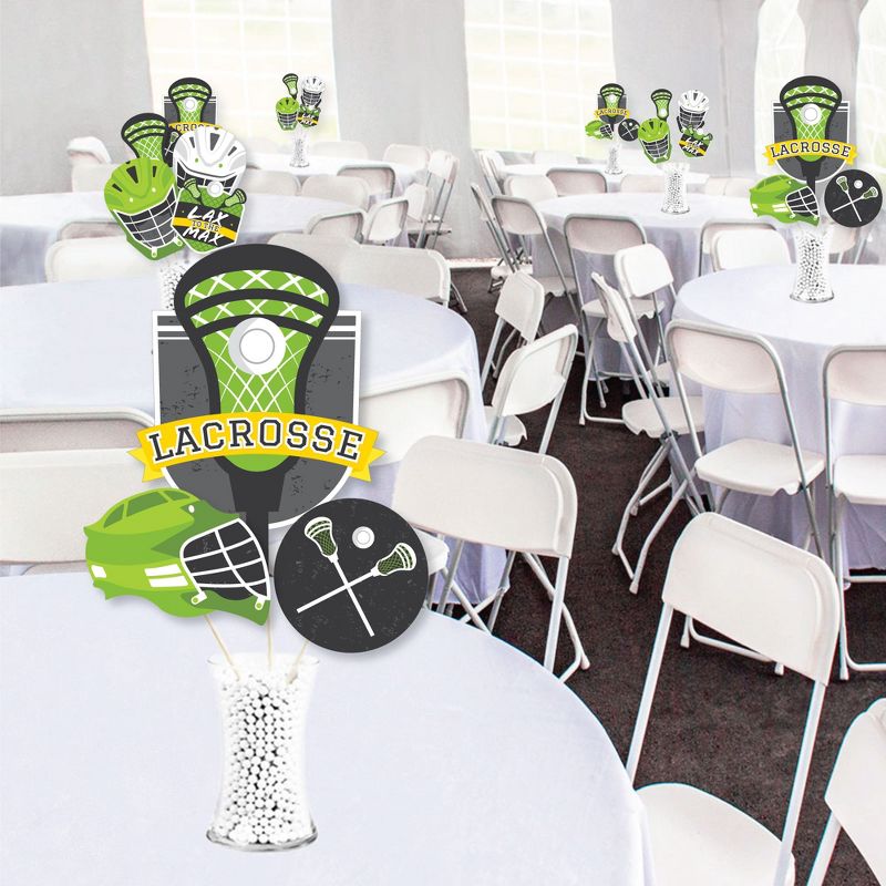 Big Dot of Happiness Lax to the Max Lacrosse Party Centerpiece Sticks Showstopper Table Toppers 35 Pieces, 2 of 9